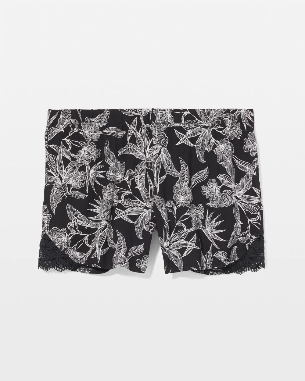 Lace-Trim Pajama Shorts