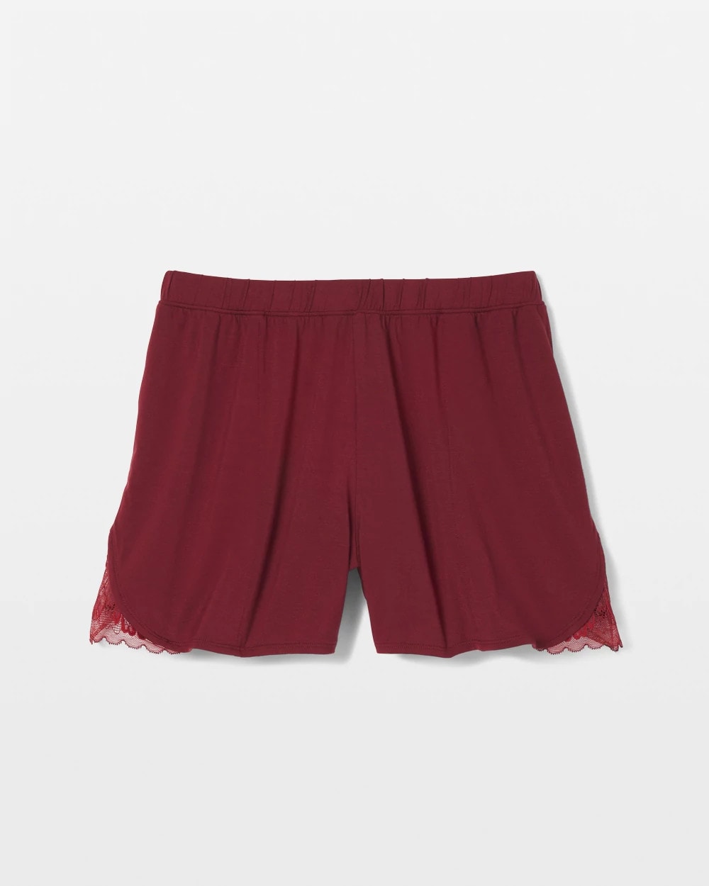 Lace Trim Pajama Shorts