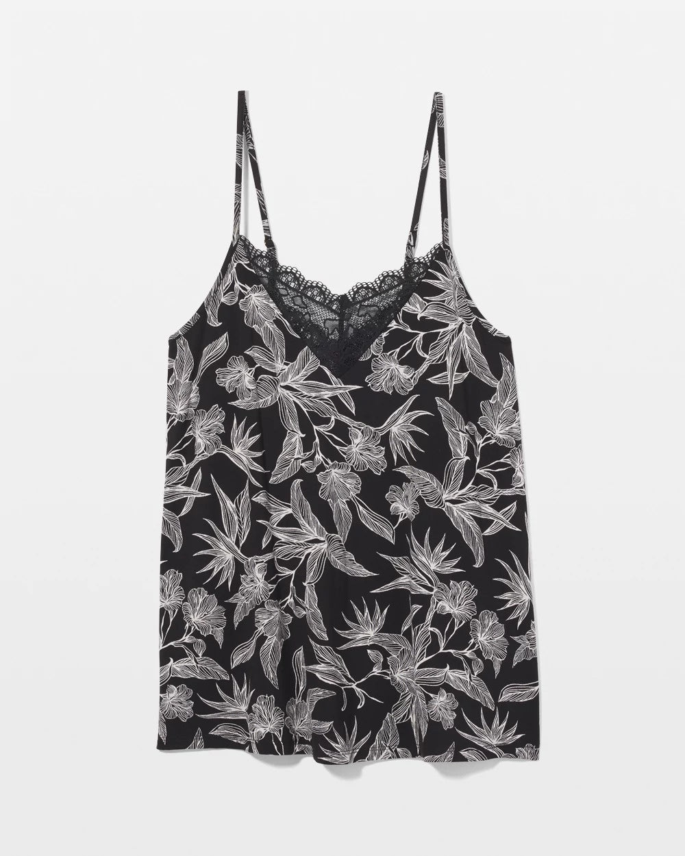 Lace Trim Pajama Cami