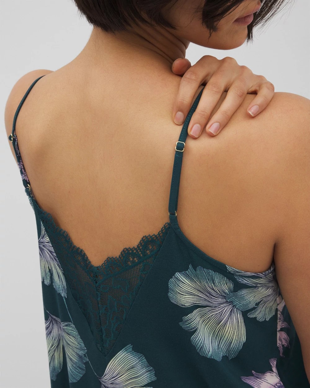 Lace Trim Pajama Cami