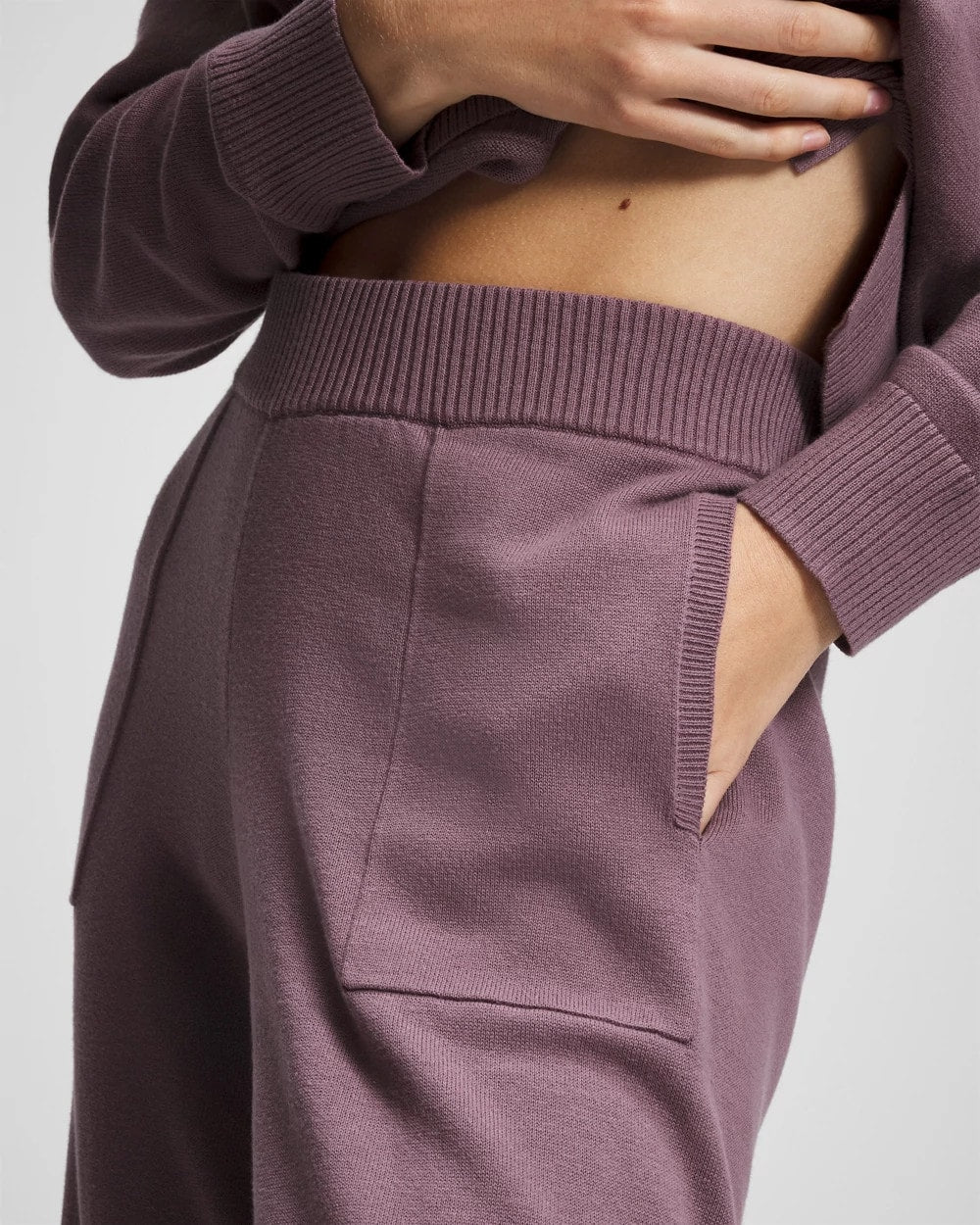 Cotton Sweater Crop Pant