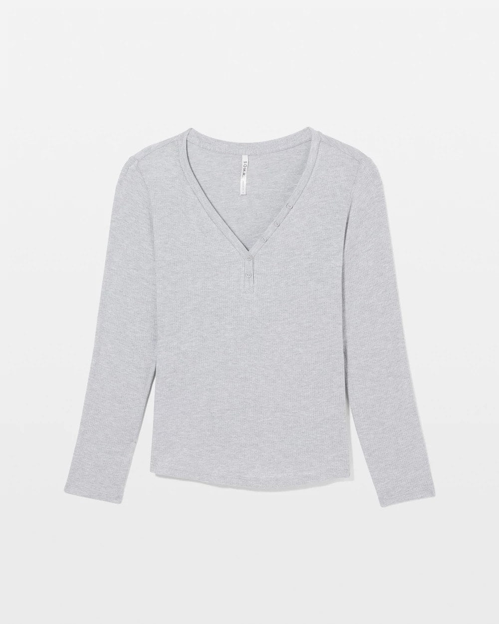 Long-Sleeve Pajama Henley