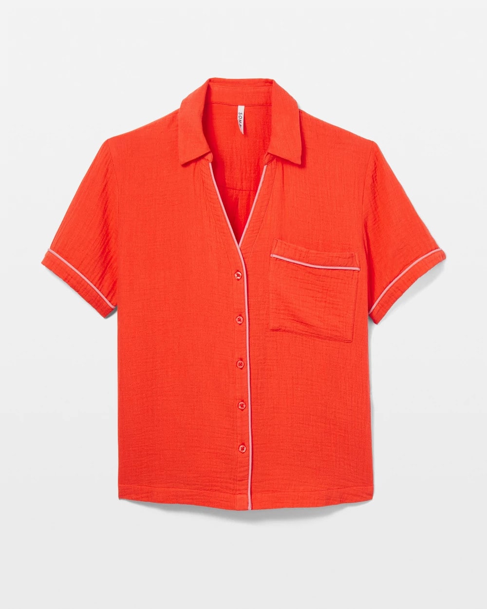 Short-Sleeve Pajama Top