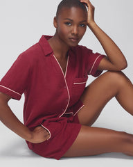 Short-Sleeve Pajama Top