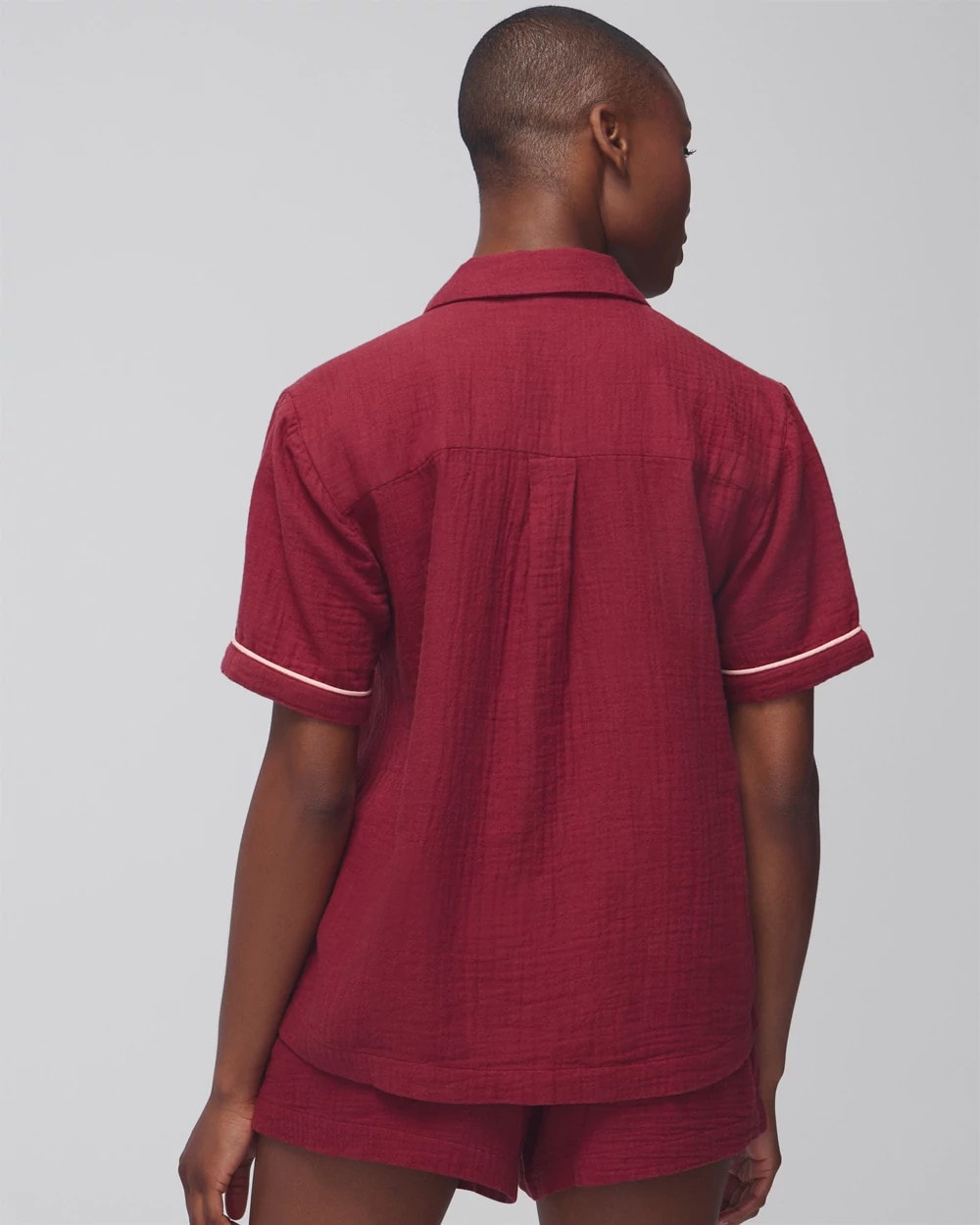 Short-Sleeve Pajama Top