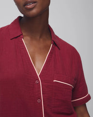Short-Sleeve Pajama Top