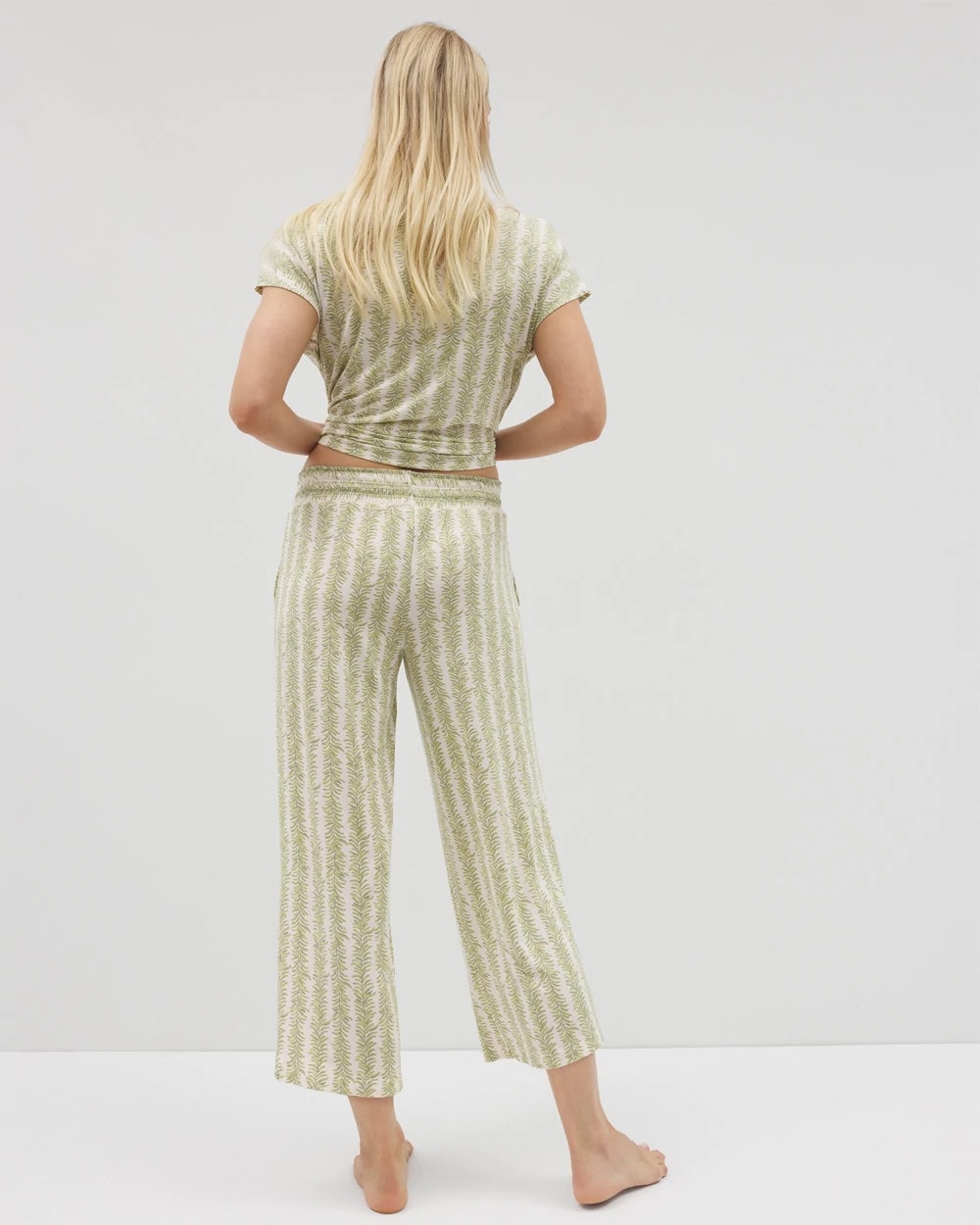 Cropped Pajama Pants