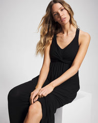 Soft Jersey Twist Front Maxi Dress