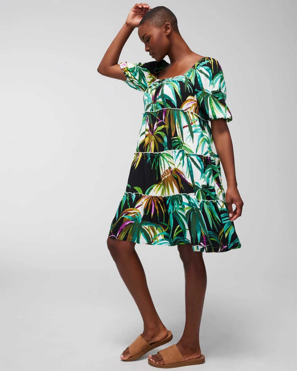 Tiered Short Bra Dress