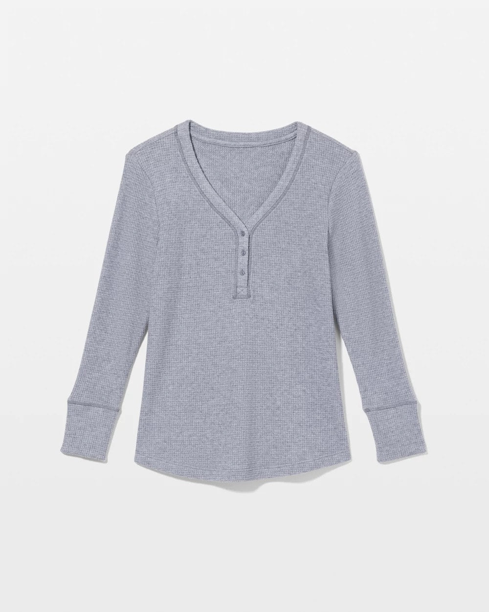 Long-Sleeve Pajama Henley