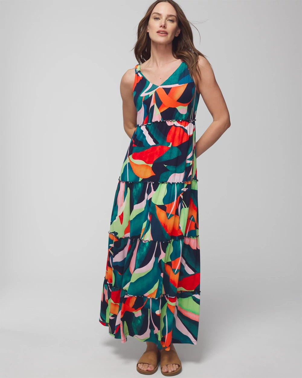 Tiered Maxi Bra Dress