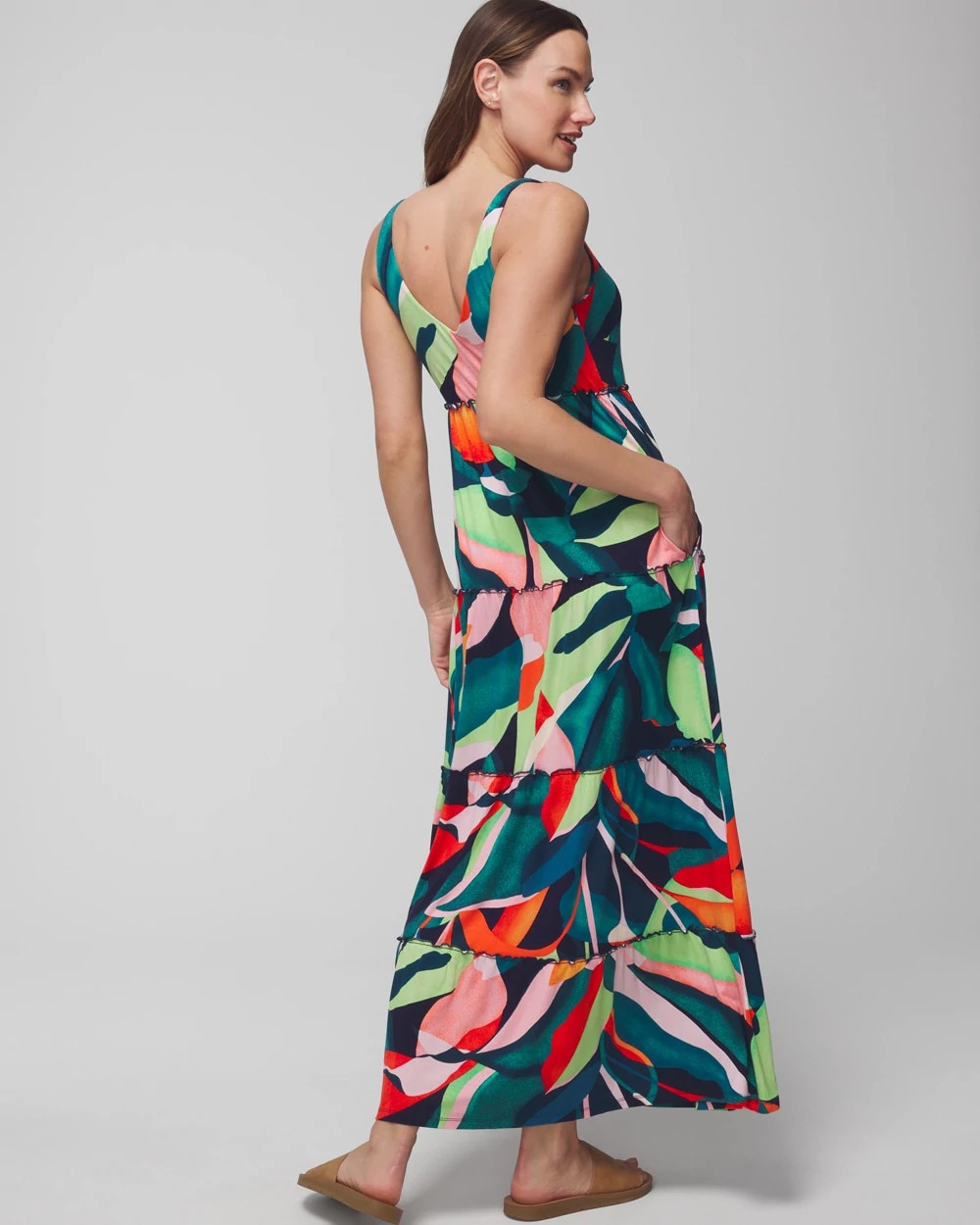 Tiered Maxi Bra Dress