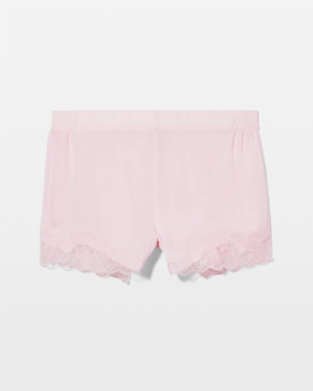 Lace Trim Pajama Shorts