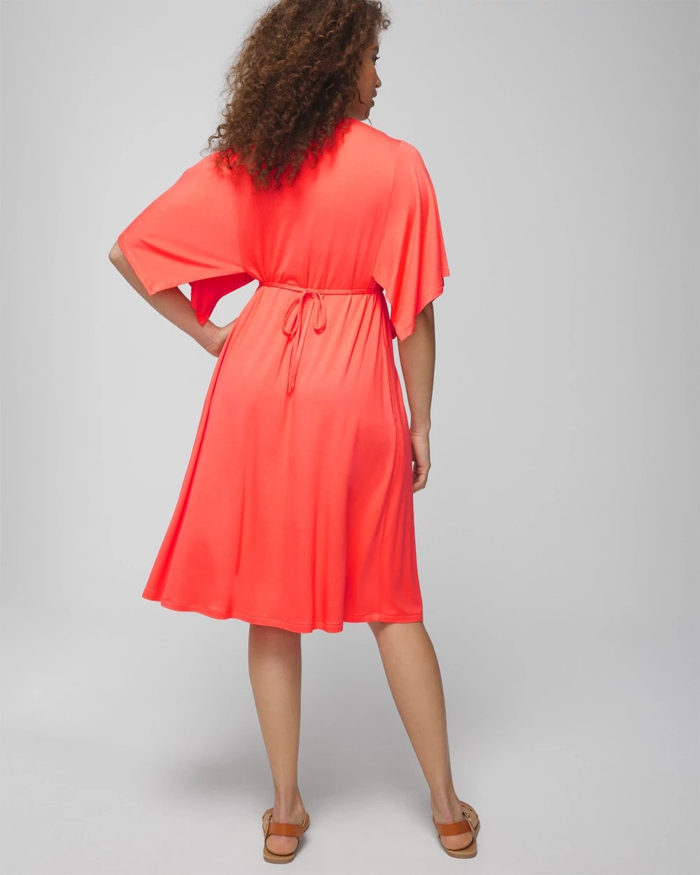 Flutter Sleeve Short Bra Dress