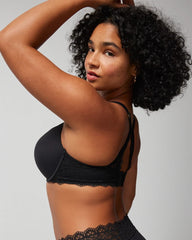Push-Up Plunge Bra with Lace
