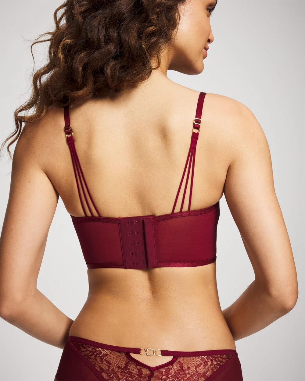 Sheer Glam Long Line Scoop Bralette