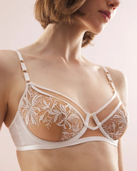 Framed Embroidery Perfect Coverage Bra