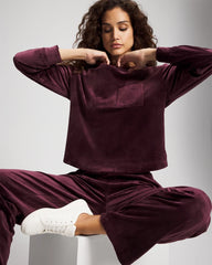 Velour Crewneck Sweatshirt