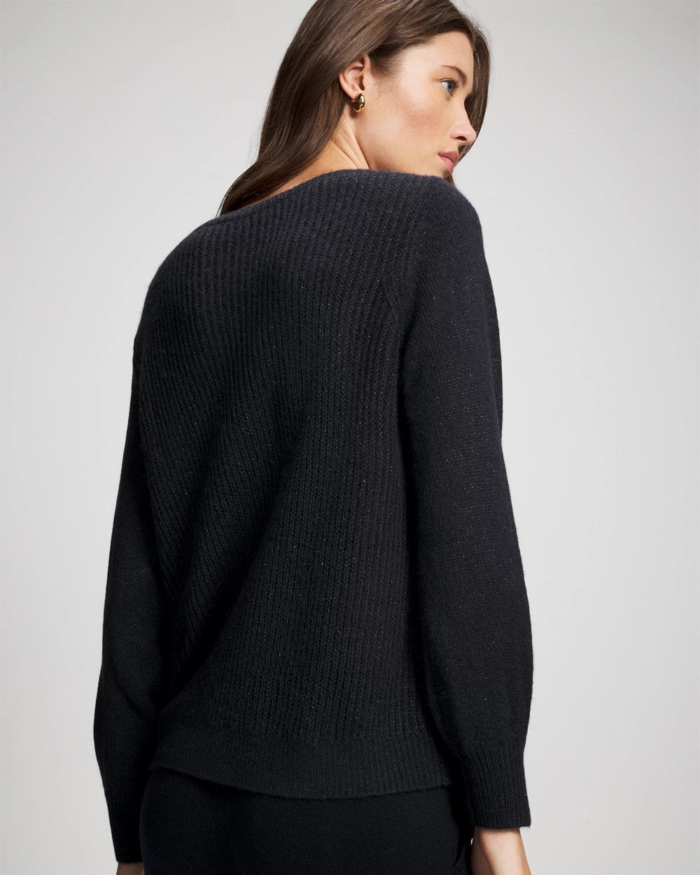 Shimmer Cable Knit Sweater