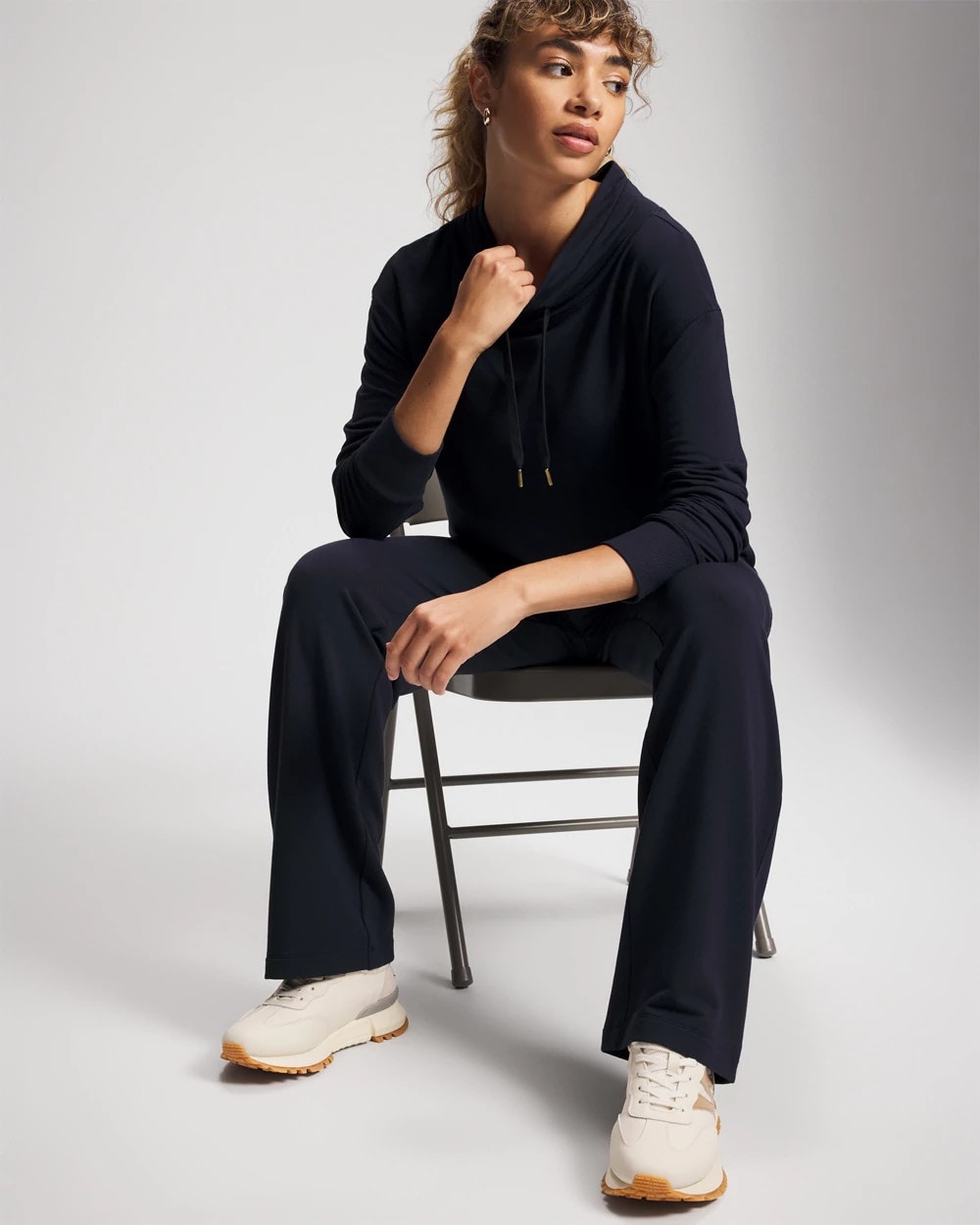 Ultrasoft Fleece Relaxed Funnel Neck Sweatshirt