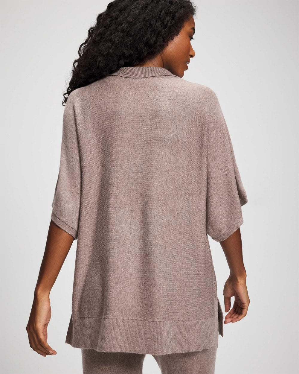 Premier Knit Sweater Collared Top