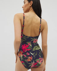 Soma Swim Twist-Front Keyhole One-Piece