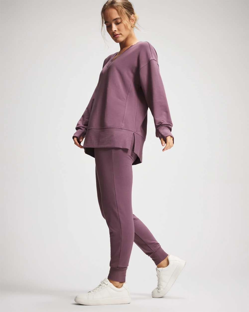 Ultrasoft Fleece V-Neck Sweatshirt
