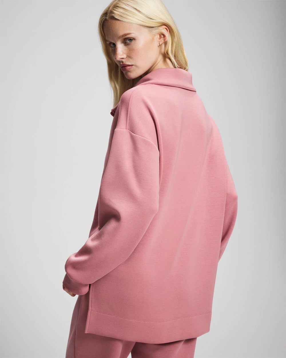 Modern Modal Quarter Zip Sweatshirt