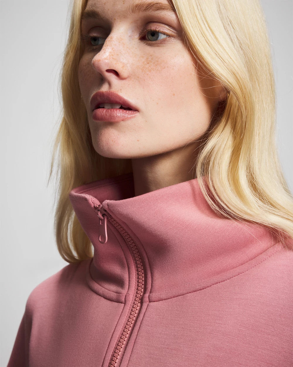 Modern Modal Quarter Zip Sweatshirt