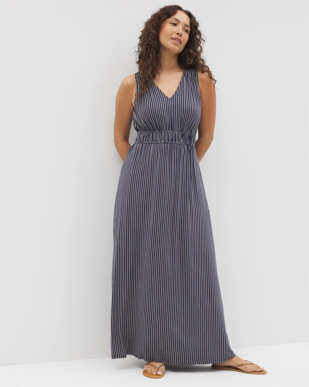 Riviera Surplice Maxi Bra Dress