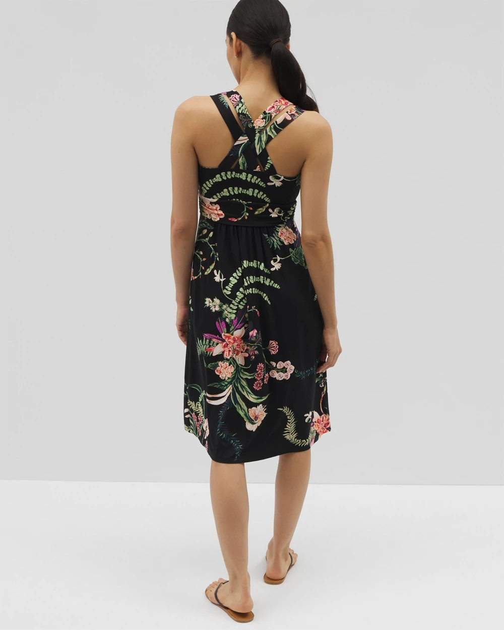 Cross Back Strap Bra Dress