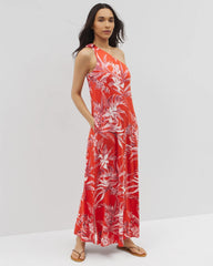 One-Shoulder Maxi Bra Dress
