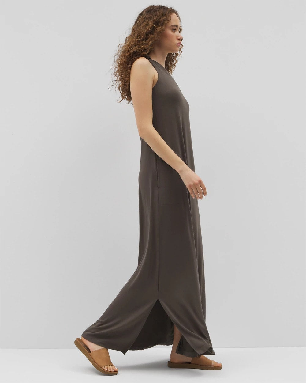 One-Shoulder Maxi Bra Dress