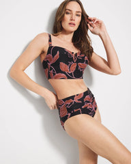 V-Wire Cropped Bikini Top