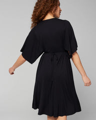 Flutter Sleeve Short Bra Dress