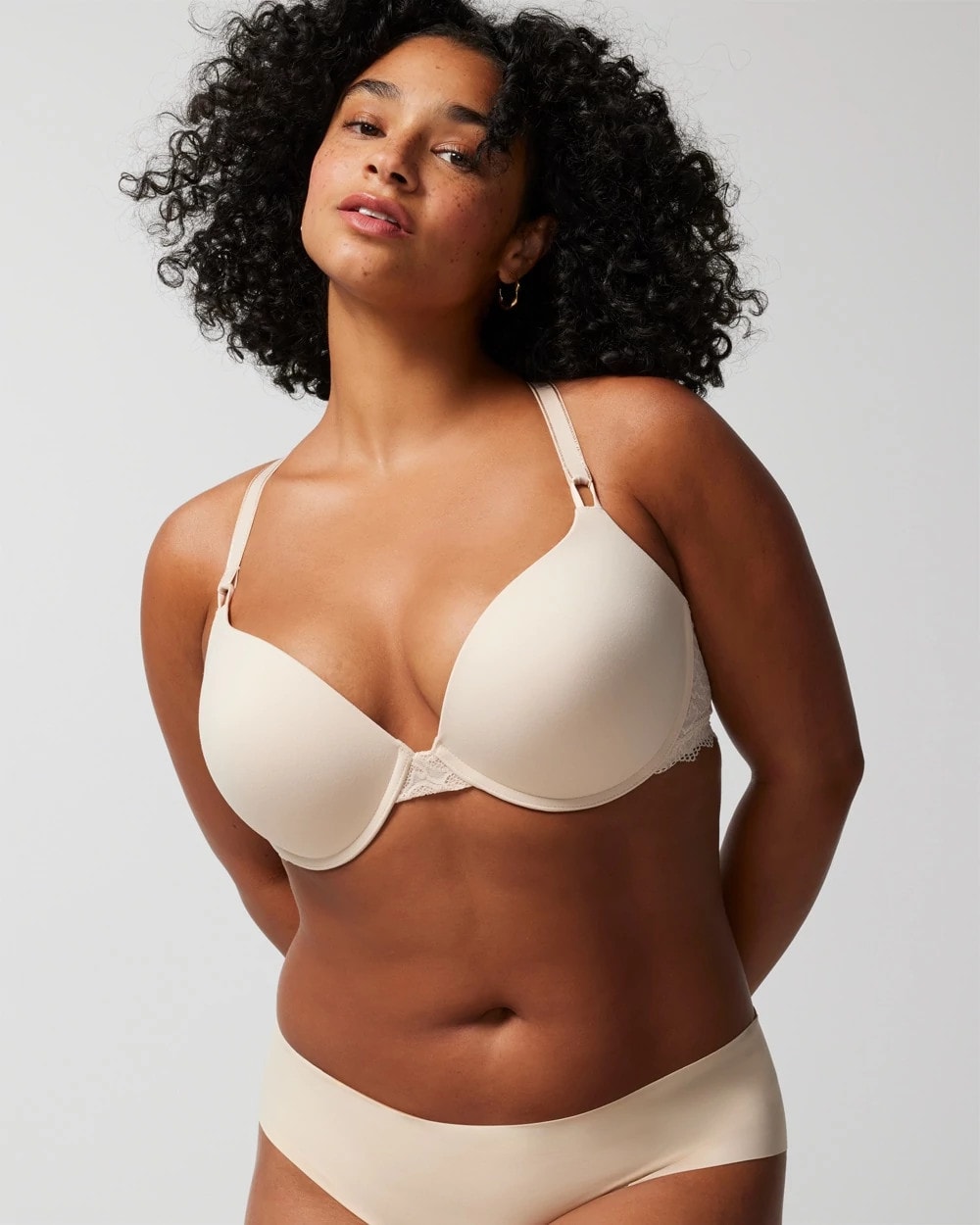 Push-Up Plunge Bra with Lace