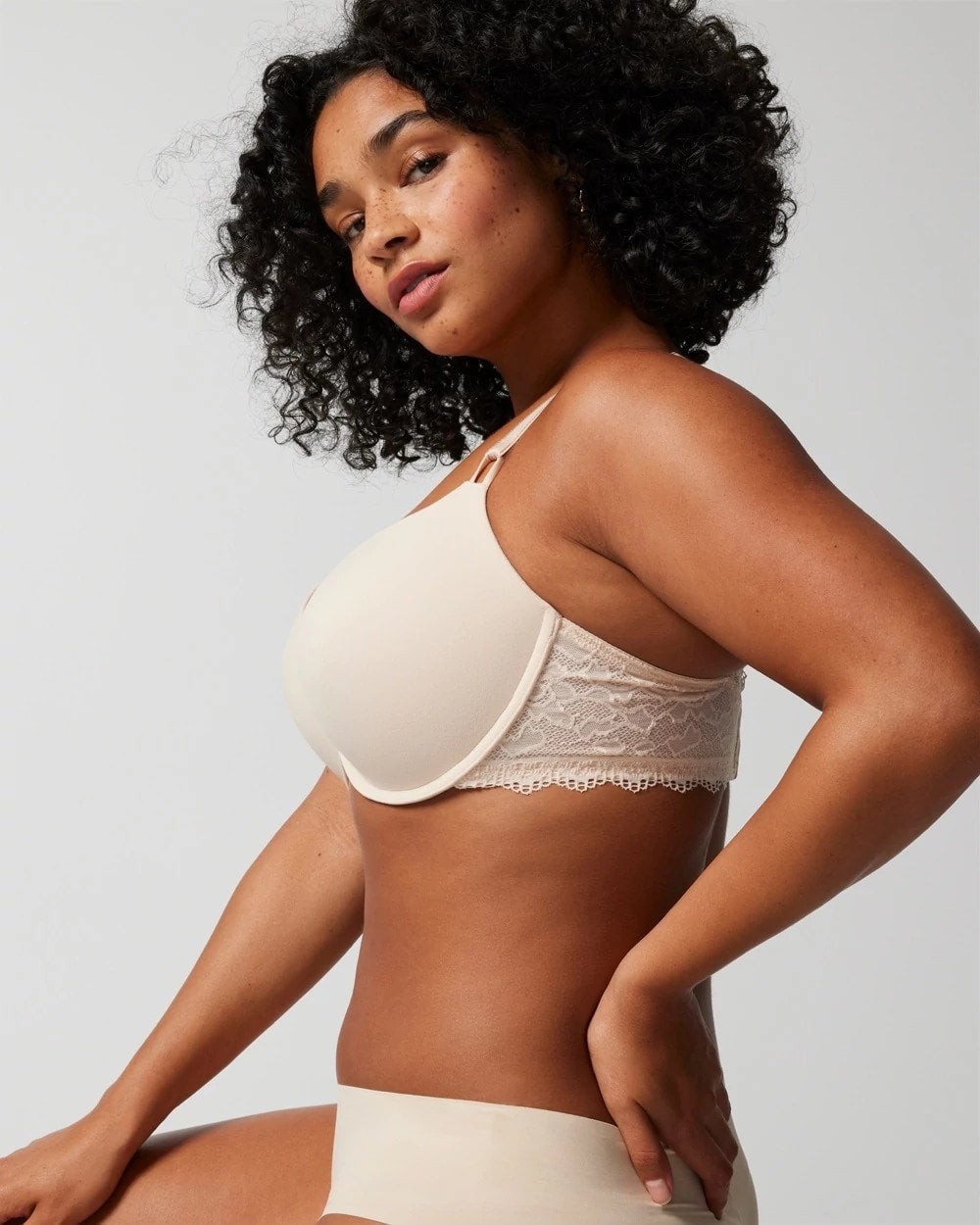 Push-Up Plunge Bra with Lace