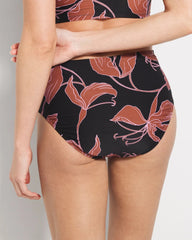 Ruched High-Waist Bikini Bottom