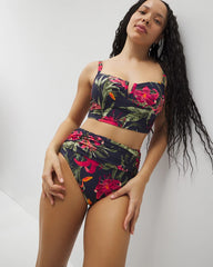 Soma Swim Ruched High-Waist Bikini Bottom