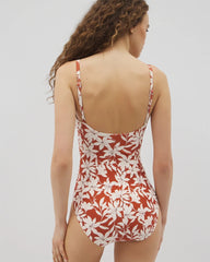 Soma Swim Twist-Front Keyhole One-Piece