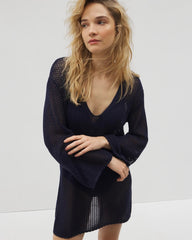 Cotton Crochet-Style Shift Cover-Up