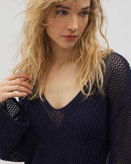 Cotton Crochet-Style Shift Cover-Up