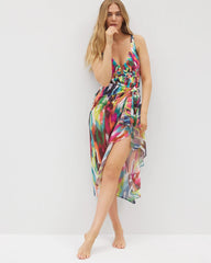 Keep It Moving Chiffon Ruffle Sarong