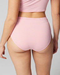 Seersucker High-Waist Bottoms