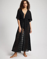 Sunkissed Crochet Open-Front Caftan