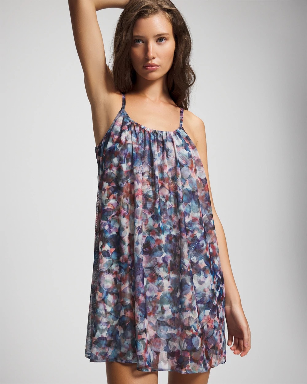 Mesh Ruched Chemise